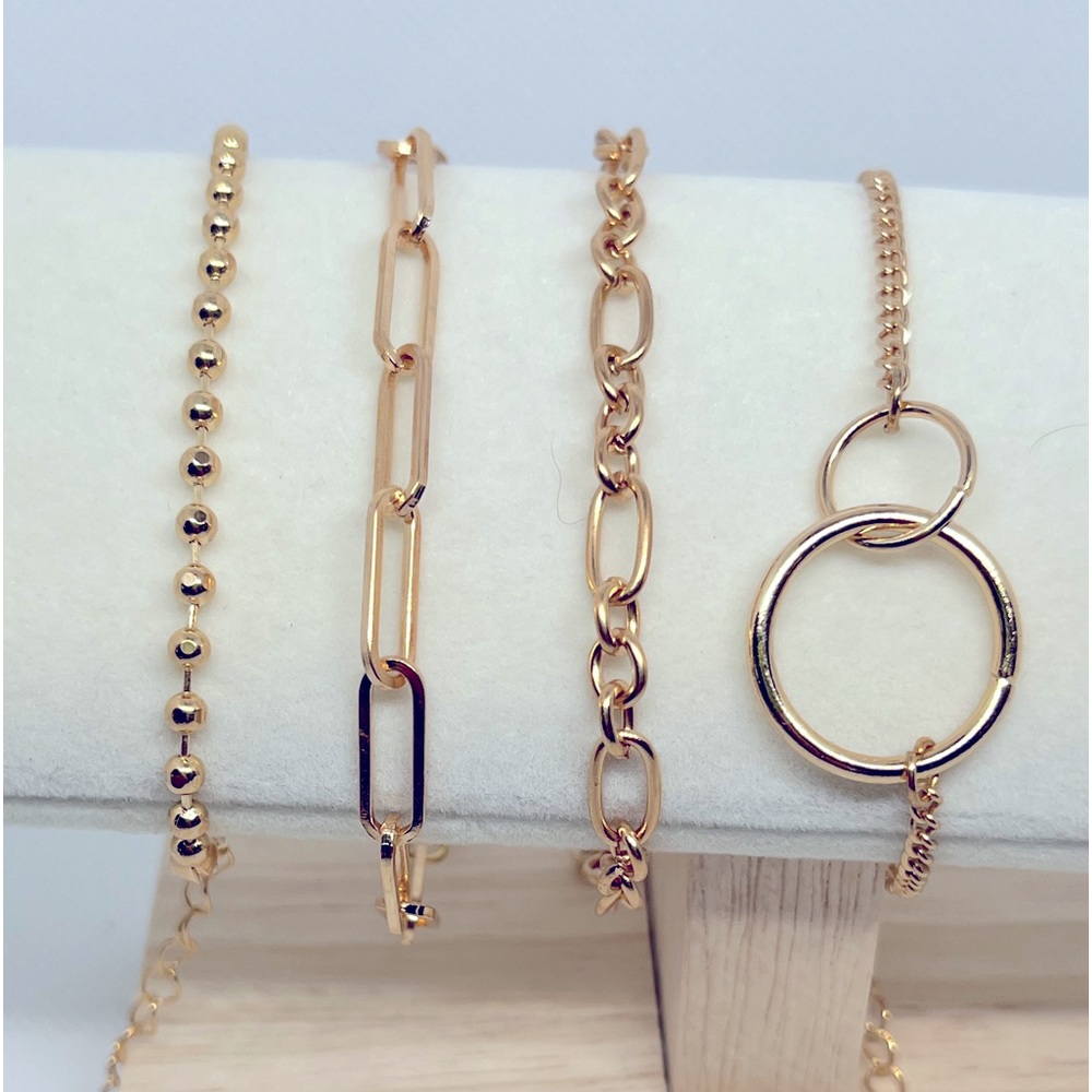 Gold bracelets
